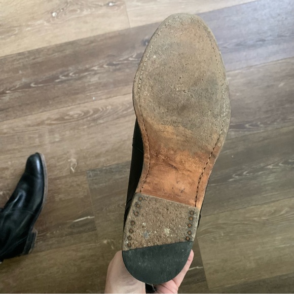 Black Leather Knee-High Boots - Picture 9 of 11